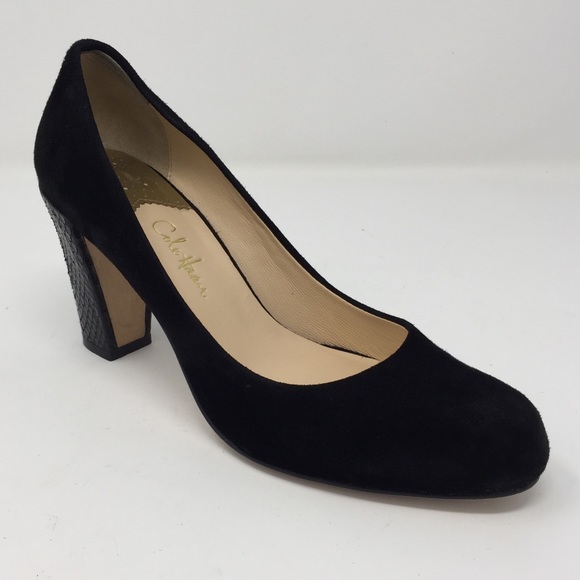 Cole Haan Shoes - Cole Haan x Nike air black suede snake heel pumps